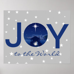 Joy to the World nativity  Poster
