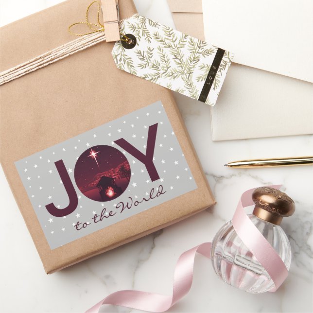 Joy to the World nativity   Sticker (Gifting)