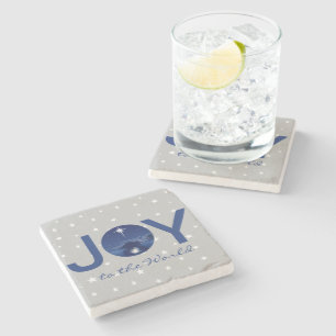 Joy to the World nativity  Stone Coaster