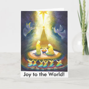 Joy to the World on Christmas Day Holiday Card