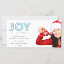 JOY To The World Photo Card | Holidays