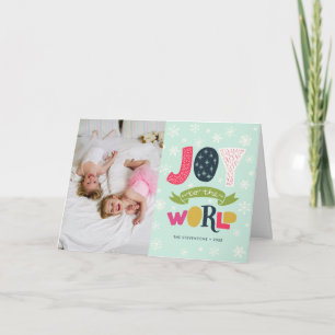 Joy to the World   Photo Holiday Card