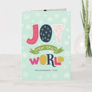 Joy to the World   Photo Holiday Card