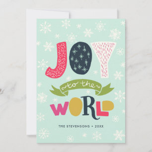Joy to the World   Photo Holiday Card