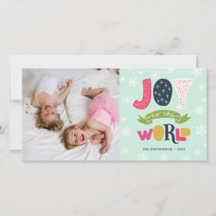 Joy to the World   Photo Holiday Card