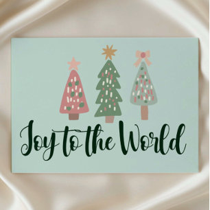 Joy to the World Printable Christmas Card