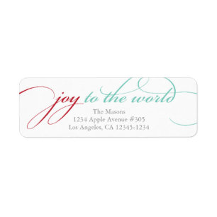 Joy To The World   Red/Light Blue