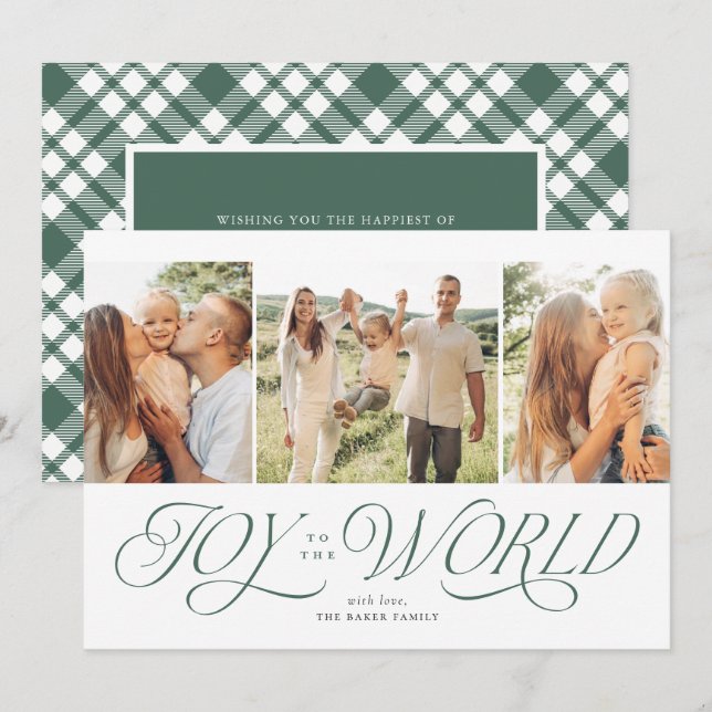 Joy to the World Religious Christmas Cards (Front/Back)