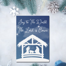 Joy to the World Religious Christmas Nativity