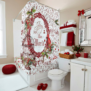 Joy to the World Shower Curtain