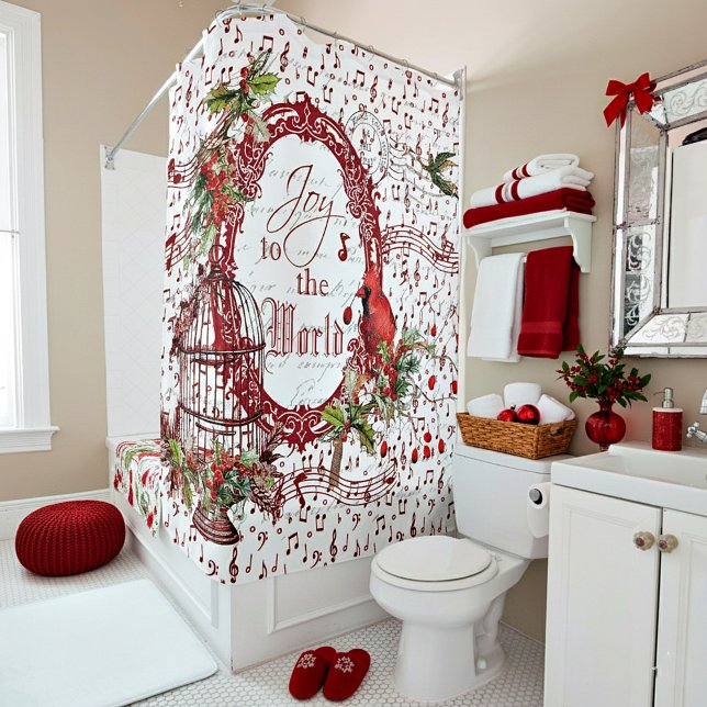 Joy to the World Shower Curtain (Creator Uploaded)
