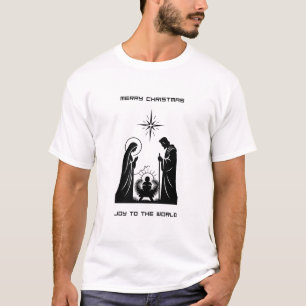 Joy to the World T-Shirt   Minimalist Nativity