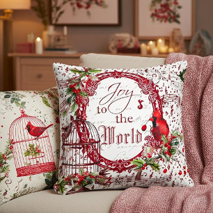 Joy to the world throw pillow