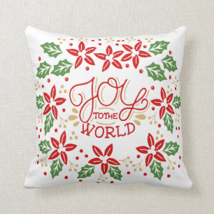 Joy to the World Throw Pillow