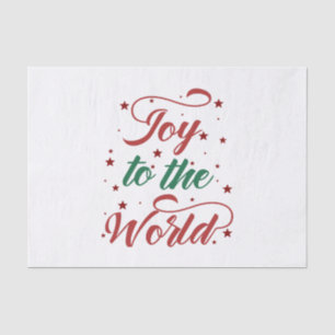 joy to the world tissue paper