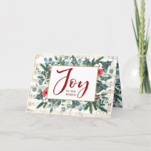Joy to the World Year in Review Photo Holiday Card