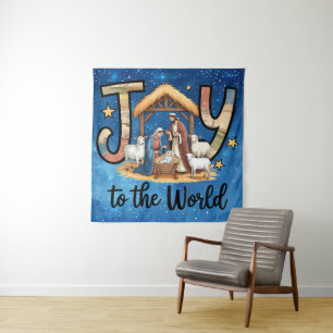 Joy To World Tapestry