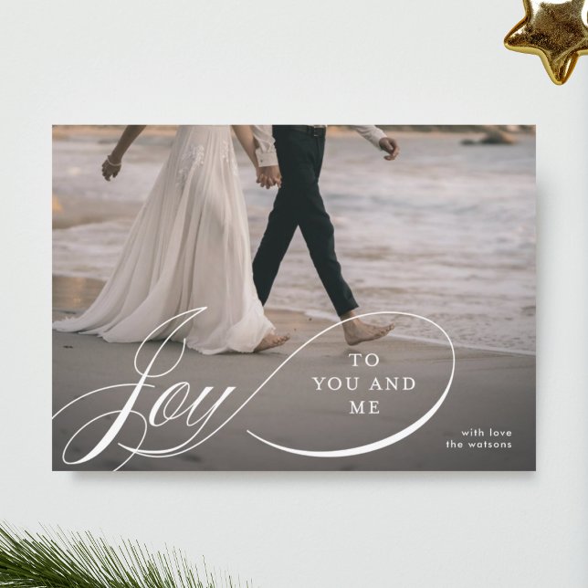 Joy to You and Me Holiday Photo Card (Creator Uploaded)
