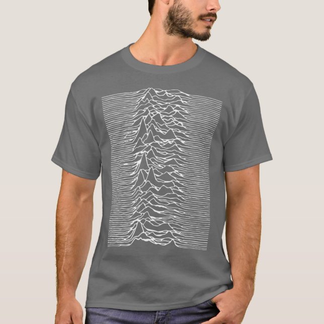 JOY UNKNOWN PLEASURE DIVISION funny T-Shirt (Front)