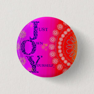 JOY Vibrant 1 Inch Round Button