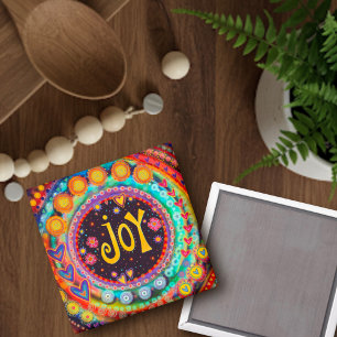 Joy Whimsical Colourful Inspirational Fun Trendy Magnet