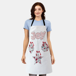 Joy with Christmas Star and Baubles Apron