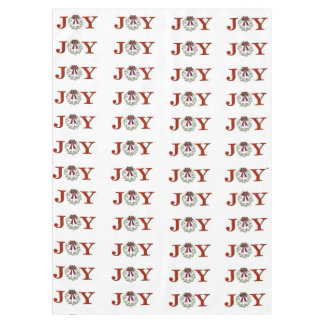 Joy With Wreath  Tablecloth