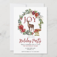 Joy Woodland Stag Fête Invitation