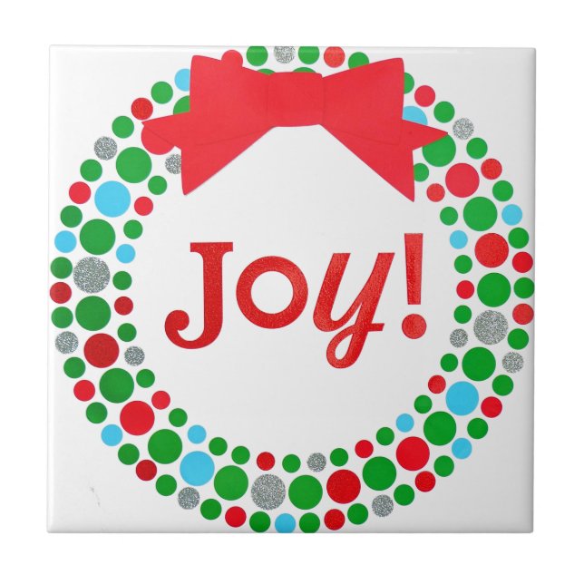 Joy Wreath Tile (Front)