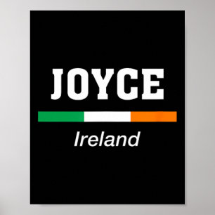 Joyce Irish Family Name St Patricks Day Ireland Fl Poster