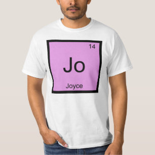 Joyce Name Chemistry Element Periodic Table T-Shirt