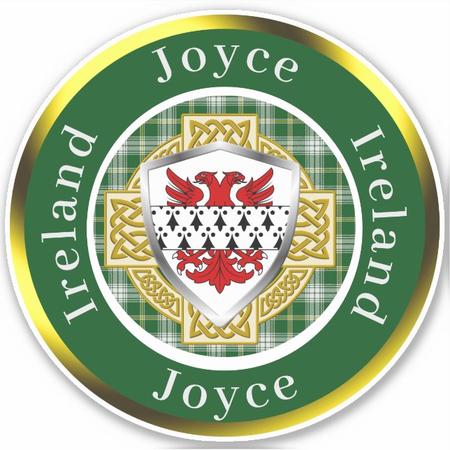 Joyce Shield & Celtic Cross Personalized (Front)