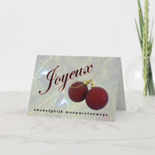 "Joyeaux No-L" Holiday greeting card
