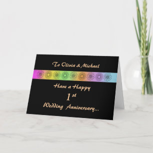 Joyeuse 1ère carte d'anniversaire personnalisable