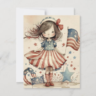 Joyeuse carte 4 juillet fête de l'indépendance