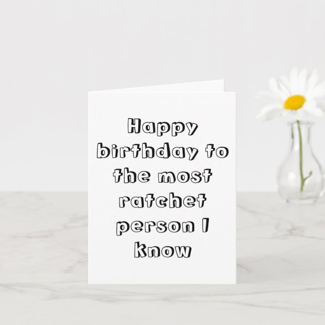 Joyeuse carte à cliquet d'anniversaire (Petite plante)