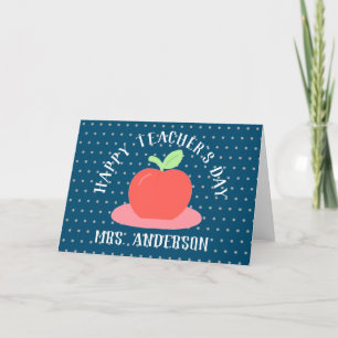 Joyeuse carte Apple Day Appréciation de l'enseigna