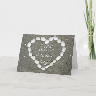 Joyeuse carte Belated Valentine's Day Seashell