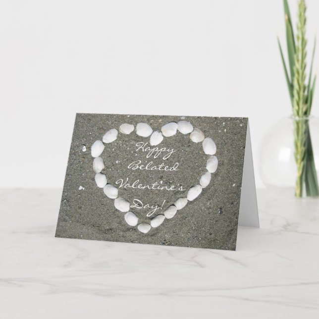 Joyeuse carte Belated Valentine's Day Seashell (Devant)