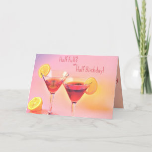 Joyeuse carte d'anniversaire de mi-année