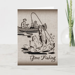 Joyeuse carte d'anniversaire de pêche pour pêcheur