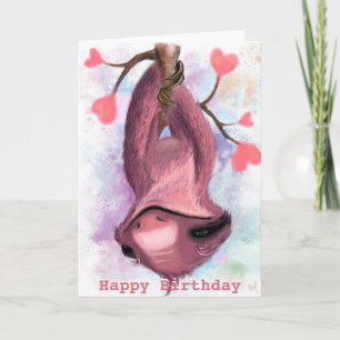 Joyeuse carte d'anniversaire Jouer fentes romantiq