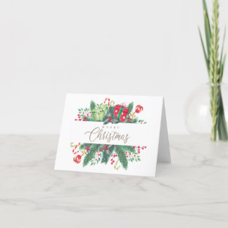 Joyeuse carte de cadeaux de Noël