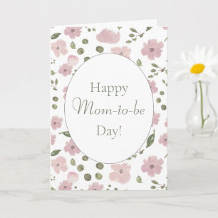 Joyeuse carte de fête de la mère pour maman-to-be