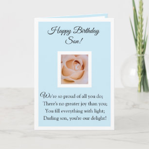 Joyeuse carte de fils d'anniversaire