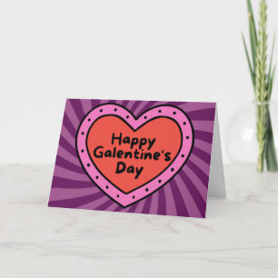 Joyeuse carte de Galentine de la Saint-Valentin pl