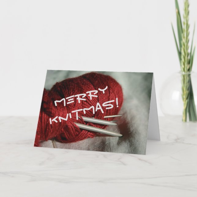 Joyeuse carte de Knitmas (Devant)