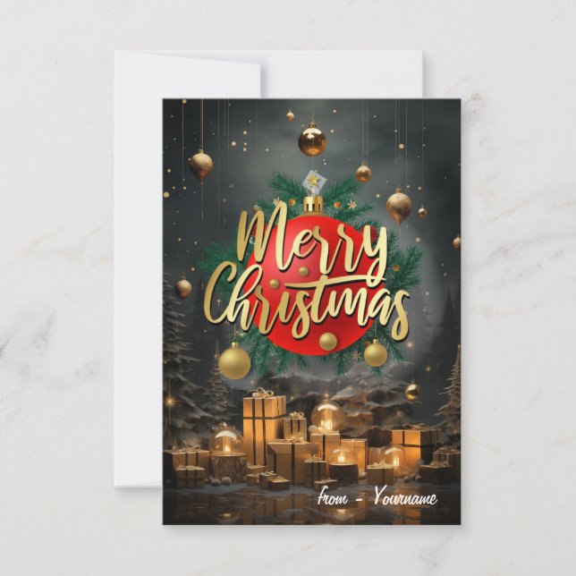 Joyeuse carte de Noël (Devant)