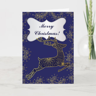 Joyeuse carte de Noël avec cerf de Noël