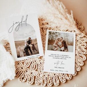 Joyeuse carte de Noël   Carte de vacances photo en